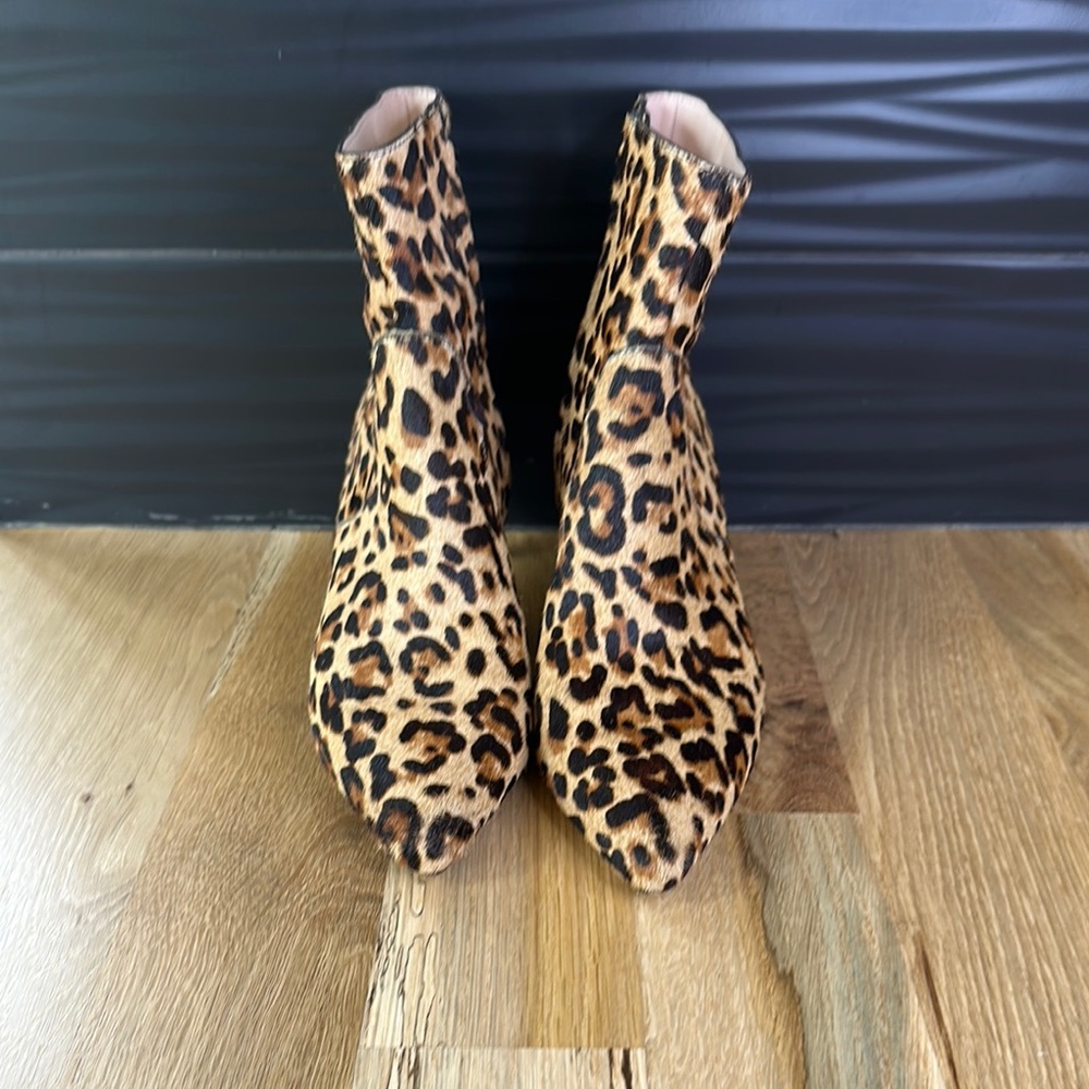 Leopard Print Ankle Boots